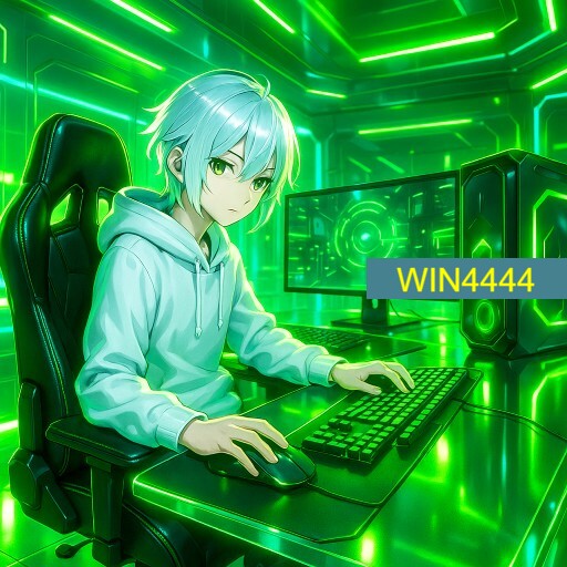 Imagem promocional da WIN4444 mostrando a plataforma e suas vantagens