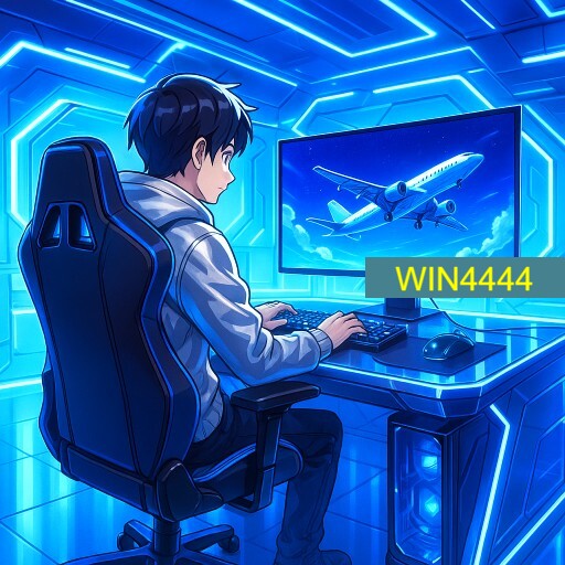 Imagem promocional da WIN4444 mostrando a plataforma e suas vantagens