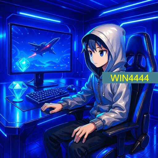 Imagem promocional da WIN4444 mostrando a plataforma e suas vantagens
