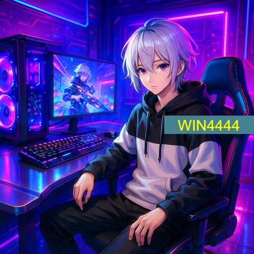 Imagem promocional da WIN4444 mostrando a plataforma e suas vantagens