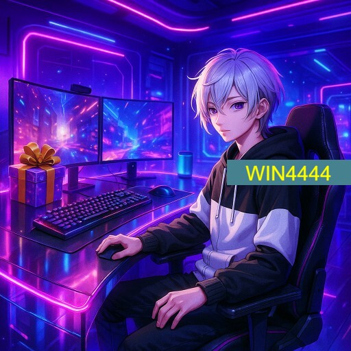 Imagem promocional da WIN4444 mostrando a plataforma e suas vantagens