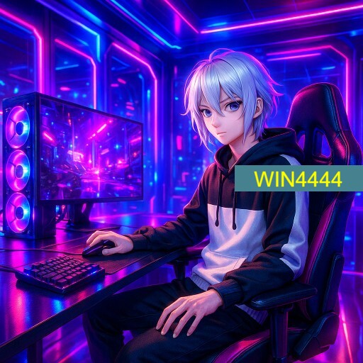 Imagem promocional da WIN4444 mostrando a plataforma e suas vantagens