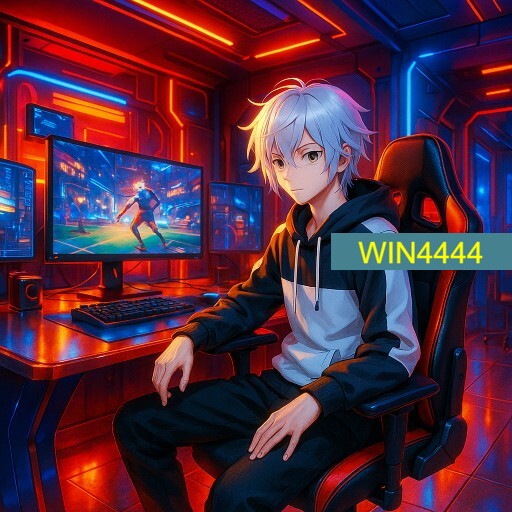 Imagem promocional da WIN4444 mostrando a plataforma e suas vantagens