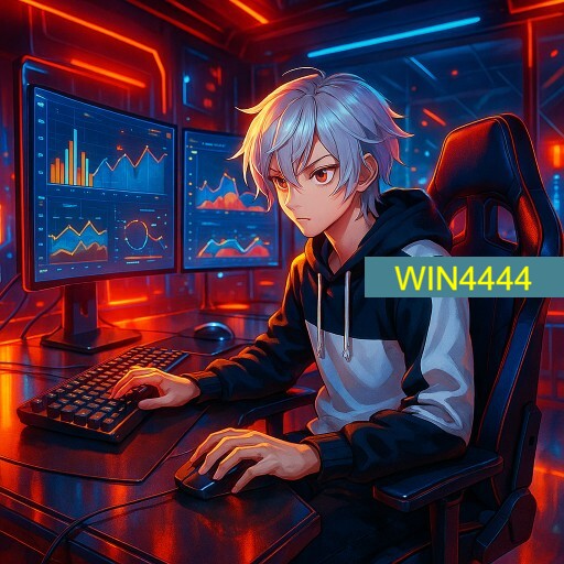 Imagem promocional da WIN4444 mostrando a plataforma e suas vantagens