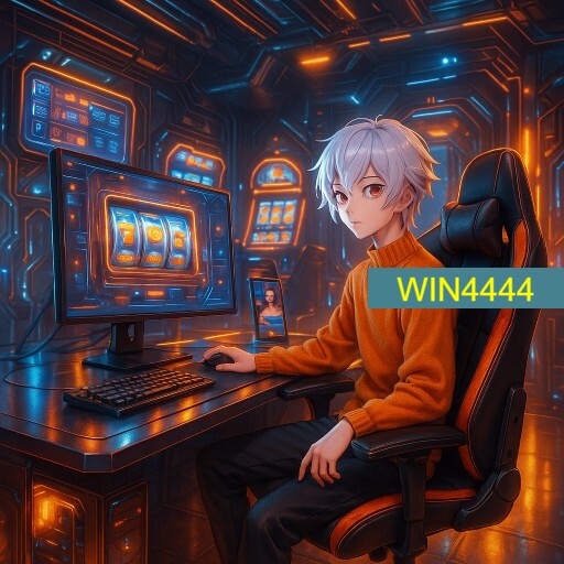 Imagem promocional da WIN4444 mostrando a plataforma e suas vantagens