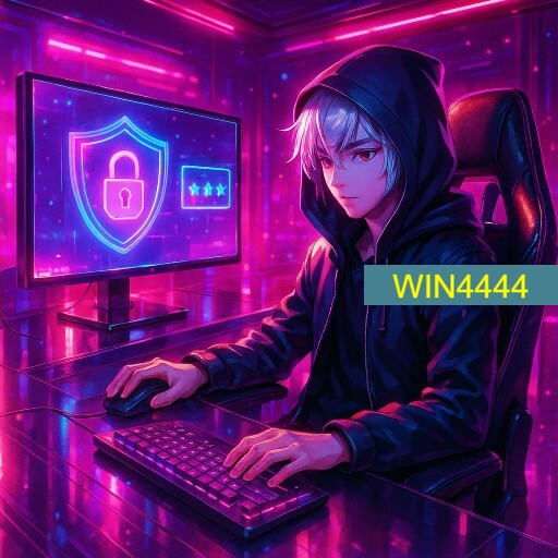Imagem promocional da WIN4444 mostrando a plataforma e suas vantagens