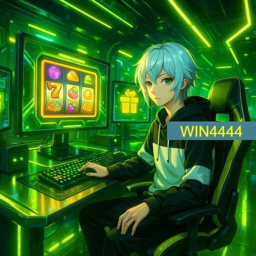 Imagem promocional da WIN4444 mostrando a plataforma e suas vantagens