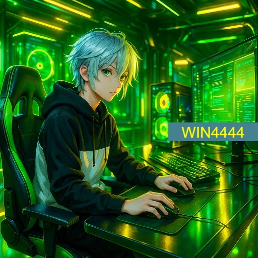 Imagem promocional da WIN4444 mostrando a plataforma e suas vantagens